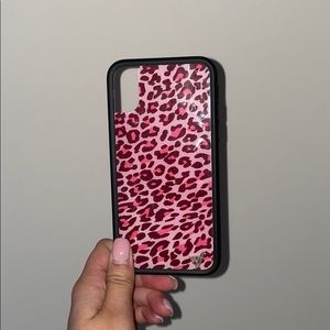 iPhone X wildflower cheetah case